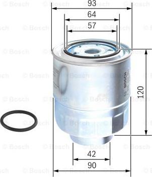 BOSCH F 026 402 063 - Горивен филтър parts5.com