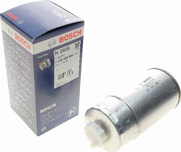 BOSCH F 026 402 826 - Filtro combustible parts5.com