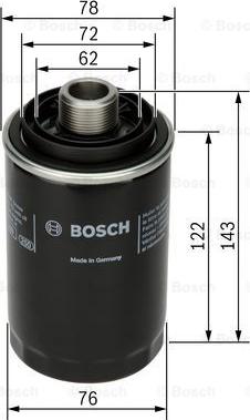 BOSCH F 026 407 080 - Filtru ulei parts5.com