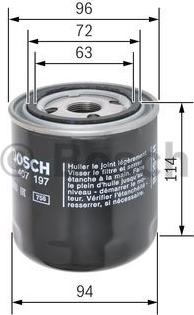 BOSCH F 026 407 197 - Hidrolik filtre, otomatik şanzıman parts5.com