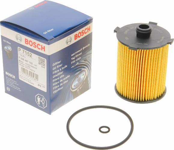 BOSCH F 026 407 152 - Маслен филтър parts5.com