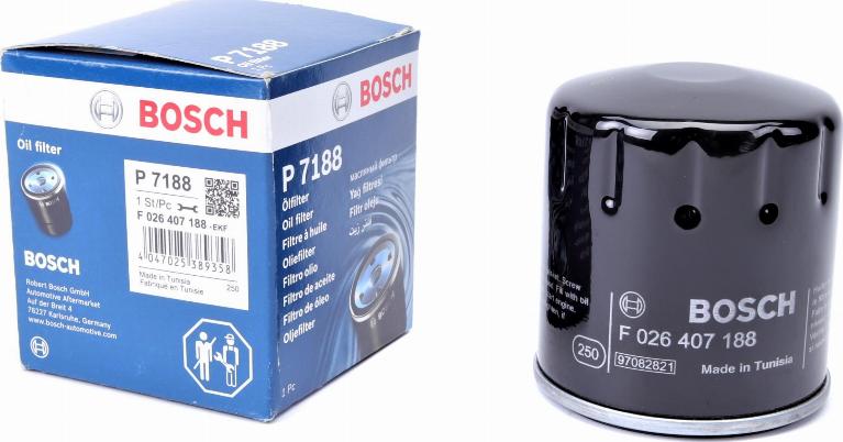 BOSCH F 026 407 188 - Маслен филтър parts5.com