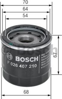 BOSCH F 026 407 210 - Ölfilter parts5.com