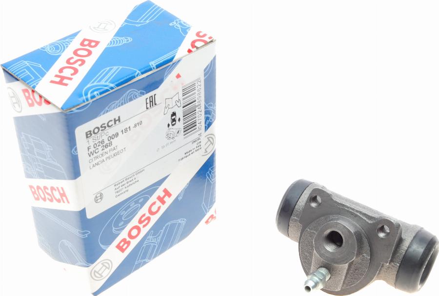 BOSCH F 026 009 181 - Rattapidurisilinder parts5.com