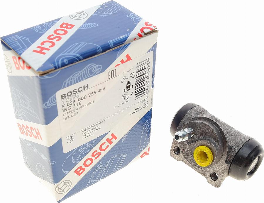 BOSCH F 026 009 235 - Jarrusylinteri parts5.com