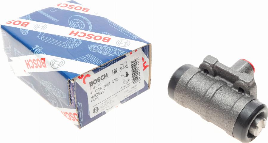 BOSCH F 026 002 578 - Спирачно цилиндърче на колелото parts5.com