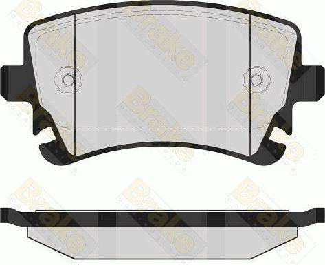 VW 4E4615231 - Sada brzdových destiček, kotoučová brzda parts5.com