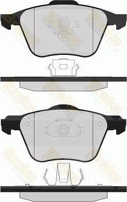 KRAFT AUTOMOTIVE 6006490 - Brake Pad Set, disc brake parts5.com