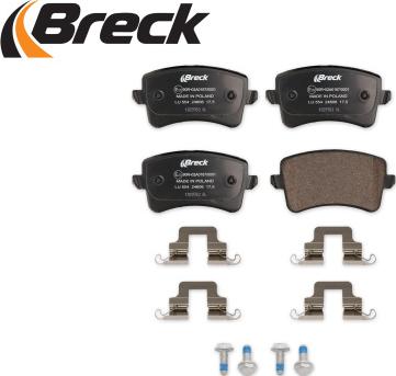 Breck 24606 00 554 10 - Zestaw klocków hamulcowych, hamulce tarczowe parts5.com