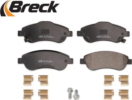 Breck 24638 00 701 00 - Bremsbelagsatz, Scheibenbremse parts5.com