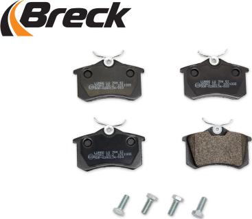 Breck 20961 00 704 00 - Sada brzdových platničiek kotúčovej brzdy parts5.com