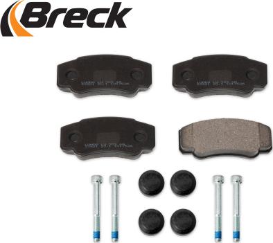 Breck 23921 00 703 00 - Komplet pločica, disk-kočnica parts5.com