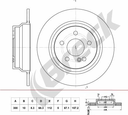 KRAFT AUTOMOTIVE 6051100 - Спирачен диск parts5.com