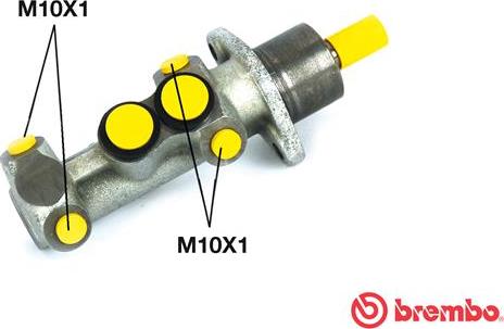 Brembo M 23 020 - Glavni zavorni cilinder parts5.com