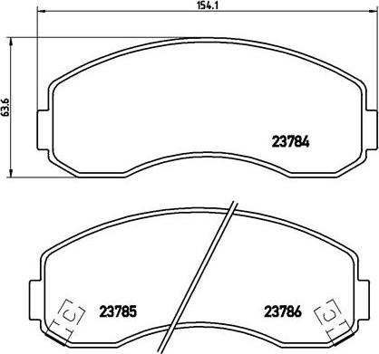 Brembo P 99 003 - Brake Pad Set, disc brake parts5.com