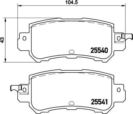 Brembo P 49 047X - Set placute frana,frana disc parts5.com