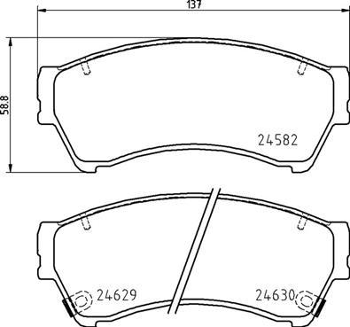 Brembo P 49 060 - Set placute frana,frana disc parts5.com