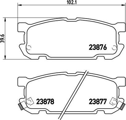 Brembo P 49 030 - Set placute frana,frana disc parts5.com