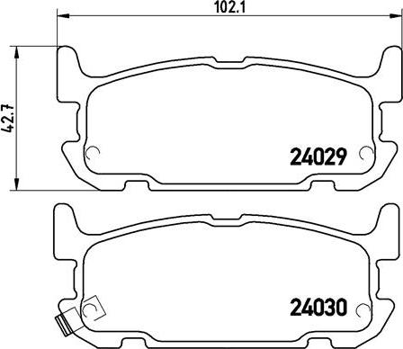 Brembo P 49 031 - Set placute frana,frana disc parts5.com