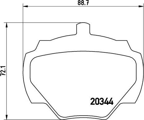 Brembo P 44 001 - Set placute frana,frana disc parts5.com