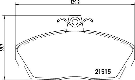 Brembo P 44 010 - Set placute frana,frana disc parts5.com