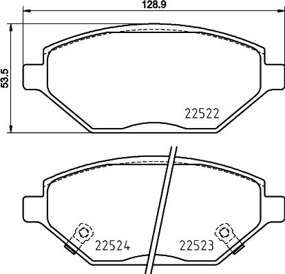 Brembo P 59 093 - Тормозные колодки, дисковые, комплект parts5.com