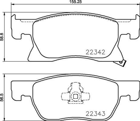 Brembo P 59 092 - Brake Pad Set, disc brake parts5.com