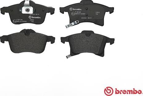 Brembo P 59 045 - Set placute frana,frana disc parts5.com