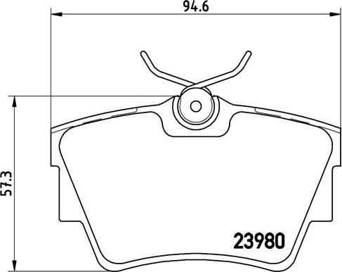 Brembo P 59 041 - Komplet pločica, disk-kočnica parts5.com