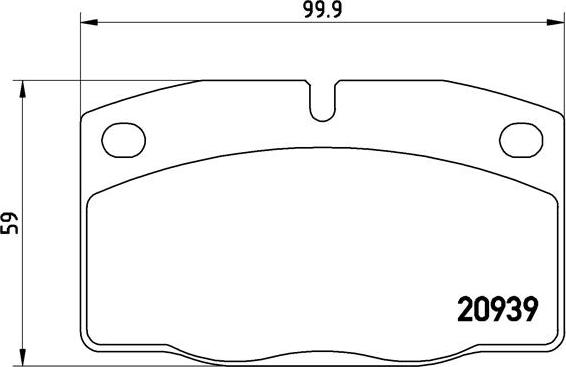 Brembo P 59 005 - Σετ τακάκια, δισκόφρενα parts5.com