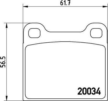 Brembo P 59 001 - Komplet kočnih obloga, disk kočnica parts5.com