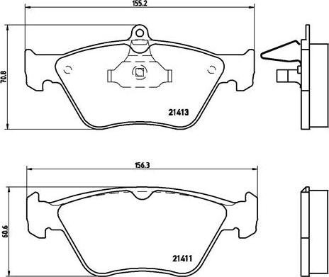 Brembo P 59 019 - Σετ τακάκια, δισκόφρενα parts5.com