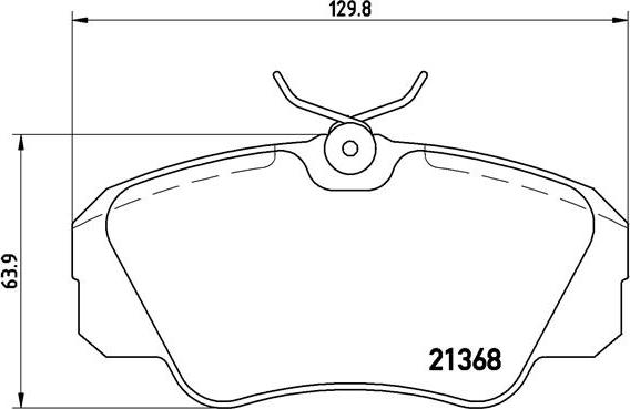 Brembo P 59 016 - Σετ τακάκια, δισκόφρενα parts5.com