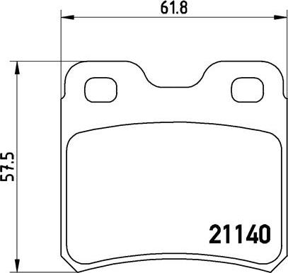 Brembo P 59 018 - Σετ τακάκια, δισκόφρενα parts5.com