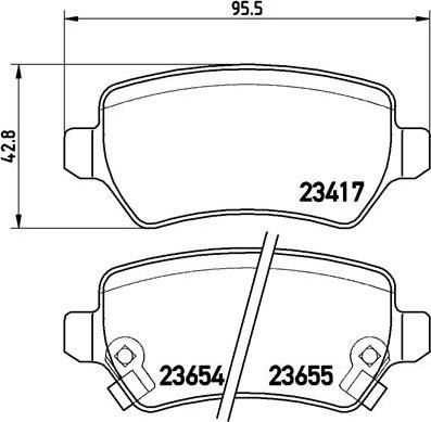 Brembo P 59 038X - Set placute frana,frana disc parts5.com