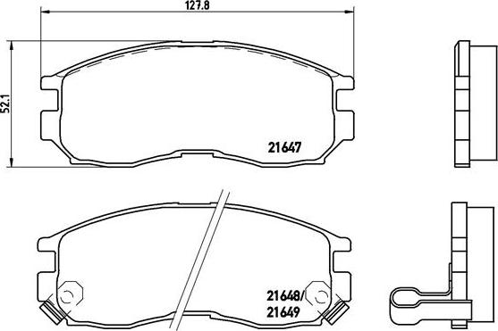 Brembo P 54 014 - Тормозные колодки, дисковые, комплект parts5.com