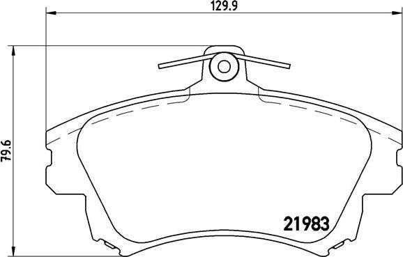 Brembo P 54 036 - Set placute frana,frana disc parts5.com