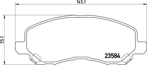 Brembo P 54 030X - Set placute frana,frana disc parts5.com