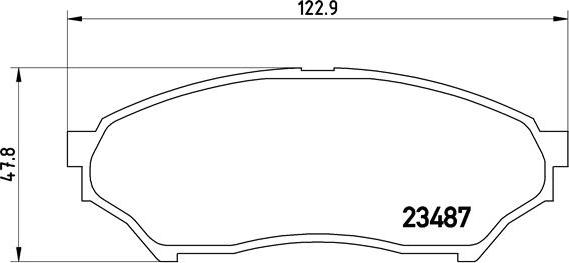 Brembo P 54 028 - Fékbetétkészlet, tárcsafék parts5.com