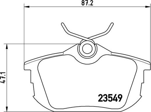 Brembo P 54 023 - Set placute frana,frana disc parts5.com