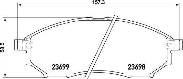 Brembo P 56 094 - Brake Pad Set, disc brake parts5.com