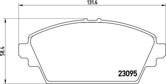 Brembo P 56 044 - Brake Pad Set, disc brake parts5.com