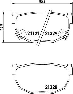 Brembo P 56 010 - Zestaw klocków hamulcowych, hamulce tarczowe parts5.com