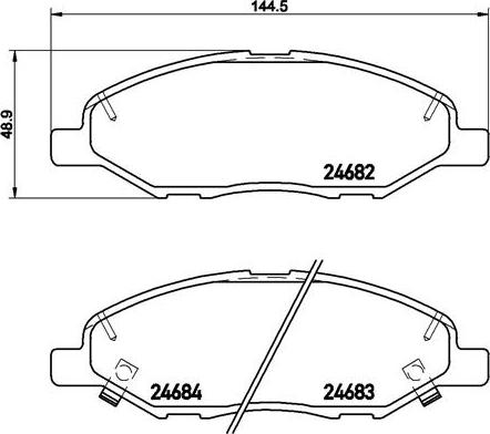 Brembo P 56 088 - Set placute frana,frana disc parts5.com