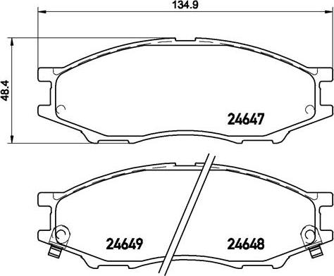 Brembo P 56 083 - Set placute frana,frana disc parts5.com