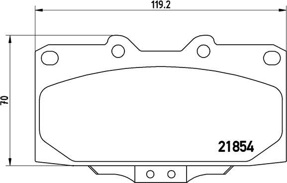 Brembo P 56 034 - Zestaw klocków hamulcowych, hamulce tarczowe parts5.com