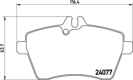 Brembo P 50 056 - Komplet zavornih oblog, ploscne (kolutne) zavore parts5.com