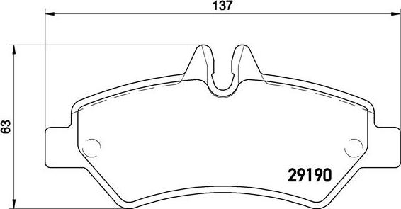 Brembo P 50 084 - Brake Pad Set, disc brake parts5.com