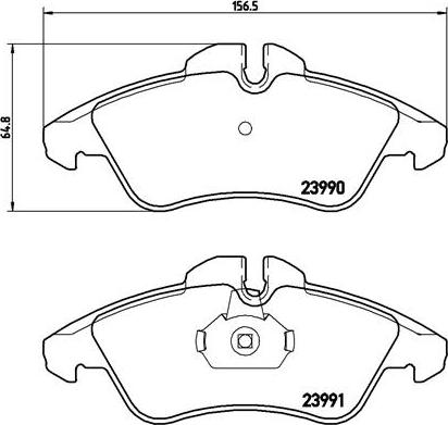 Brembo P 50 080 - Juego de pastillas de freno parts5.com