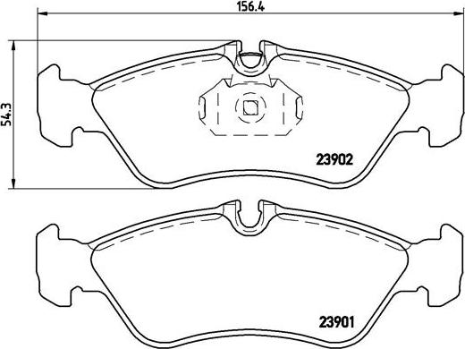 Brembo P 50 082 - Juego de pastillas de freno parts5.com